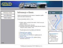 Tablet Screenshot of malbo.com.pl